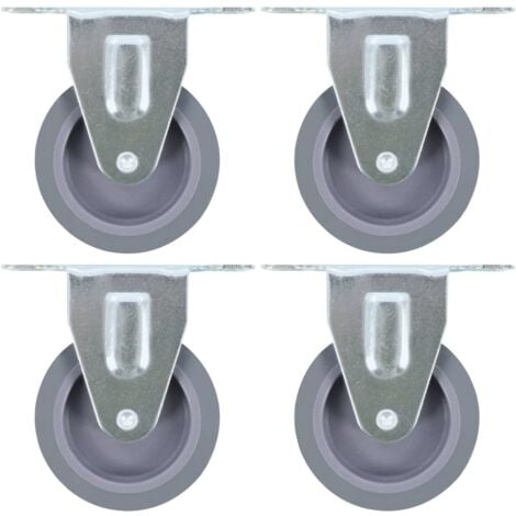 vidaXL Roulettes Fixes 75 mm Table Basse Chariot Roulant Panier 4-32 pcs