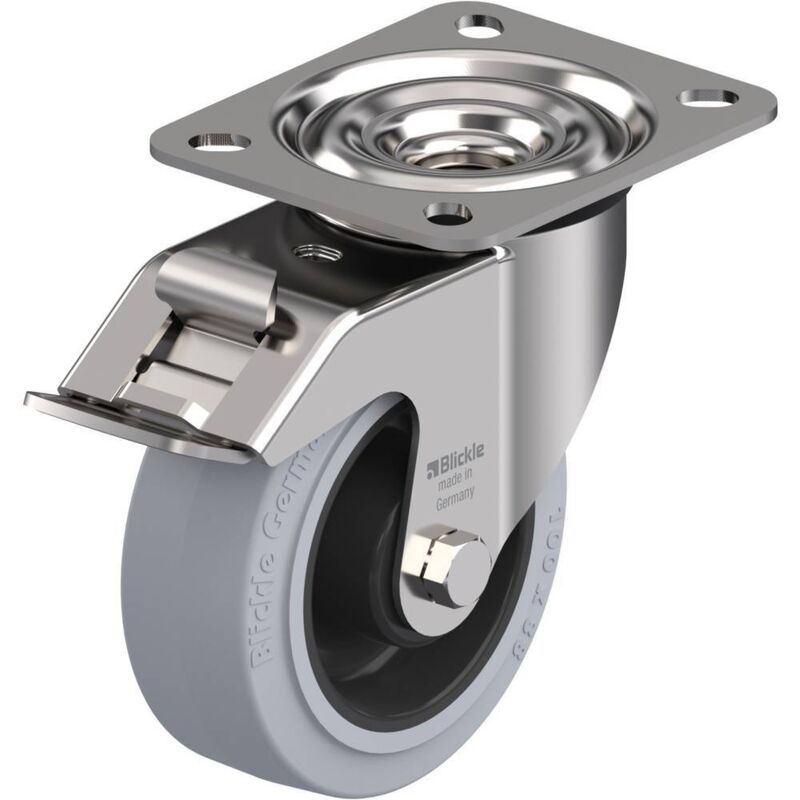 Roulettes fixes pour charges lourdes Modèle (général) Roulette Stop Fix 100 mm Blickle lex-poev 100XR-FI-SG