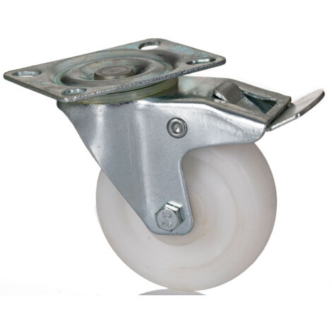 Roulettes industrielles Pivotant avec frein RS PRO, Diam 75mm, 70kg ( Prix pour 1 )