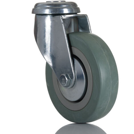 Roulettes industrielles Pivotante RS PRO, Diam 100mm, 80kg ( Prix pour 1 )