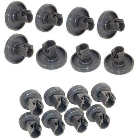 Roulettes Lave Vaisselle Electrolux  Set Universel Complet de Roues pour Panier Supérieur et Inférieur  Compatible avec Faure, Zanussi, AEG, Electrolux