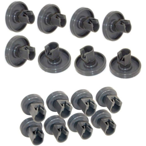 Roulettes Lave Vaisselle Electrolux Set Universel Complet de Roues pour Panier Supérieur et Inférieur Compatible avec Faure, Zanussi, AEG, Electrolux