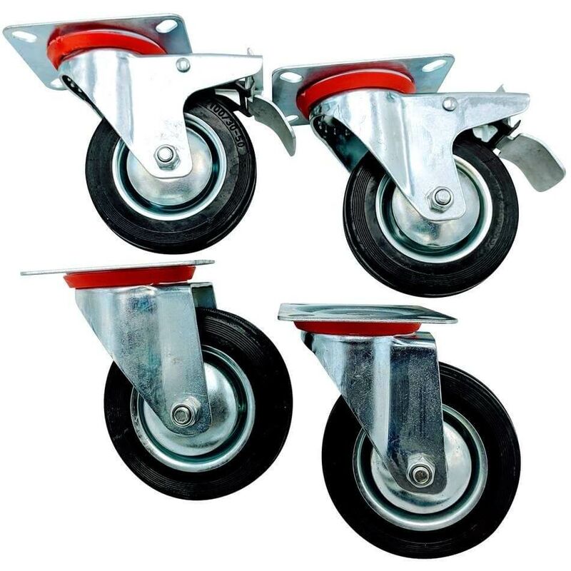 Roulette pivotante 100 mm - vendues par 4