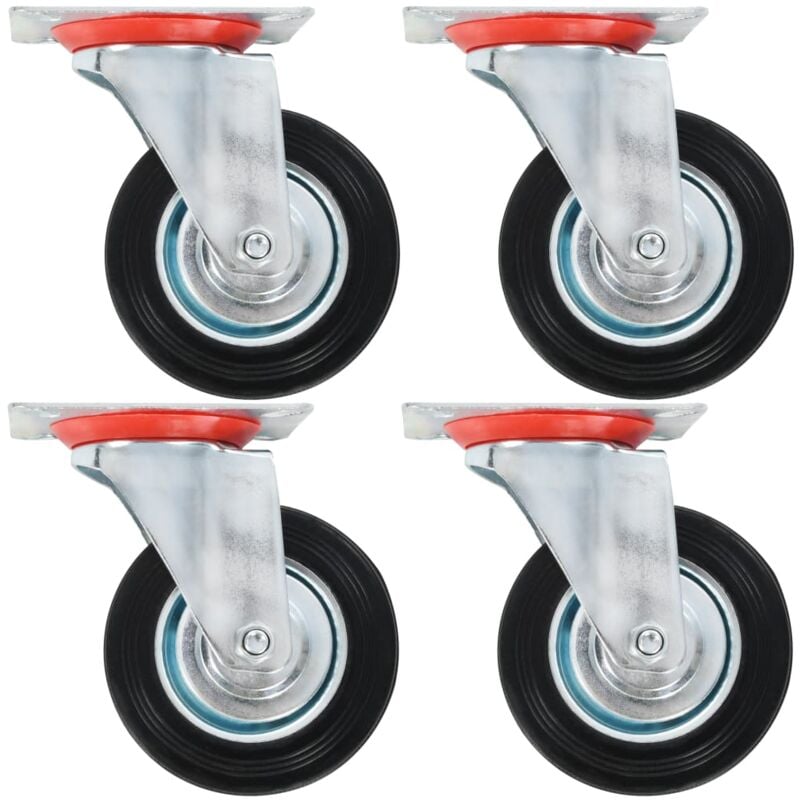 Vidaxl - Roulettes pivotantes 4 pcs 100 mm
