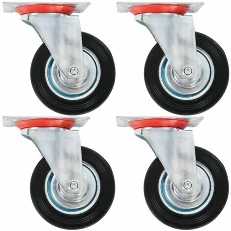 Roulettes pivotantes 4 pcs 100 mm