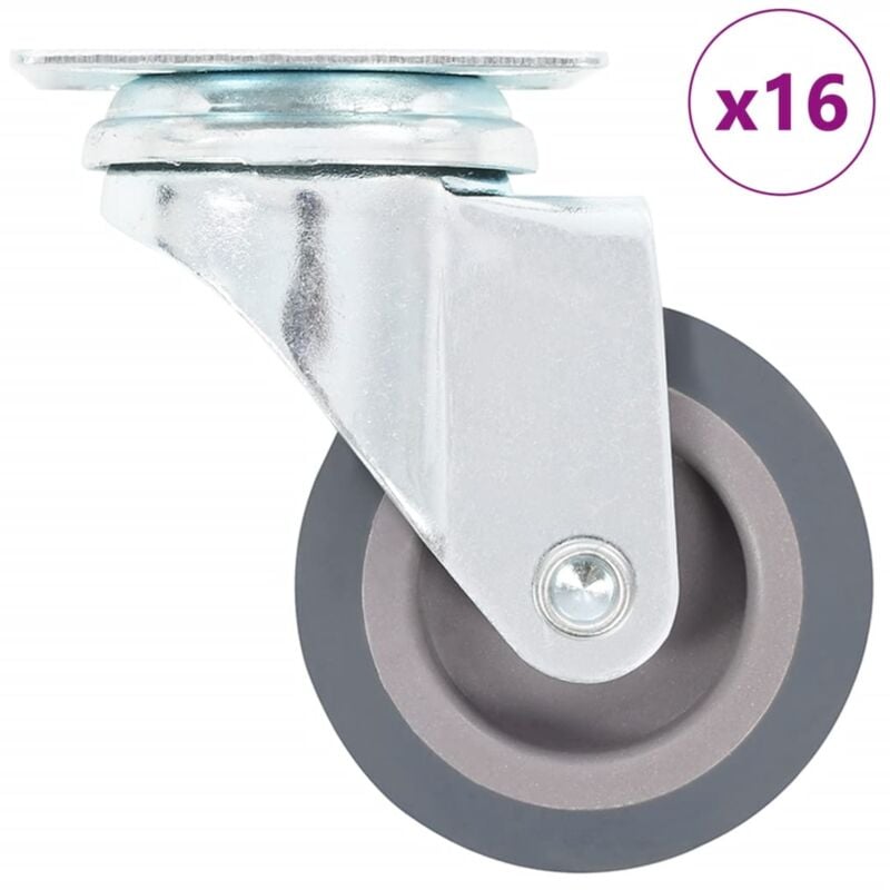 Vidaxl - 16 pcs Roulettes pivotantes 50 mm