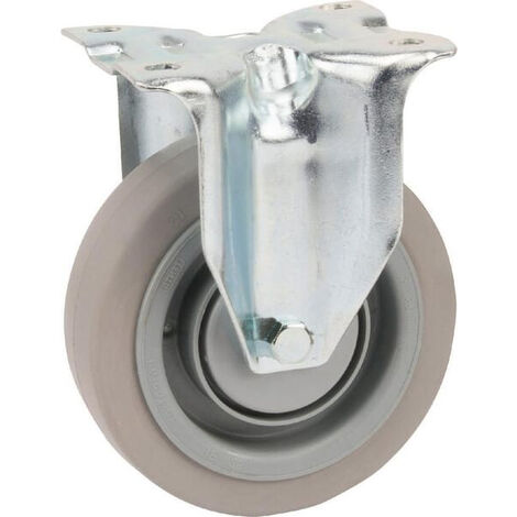 Roulettes pivotantes à bandage en caoutchouc élastique TENTE 3478UFP125P62