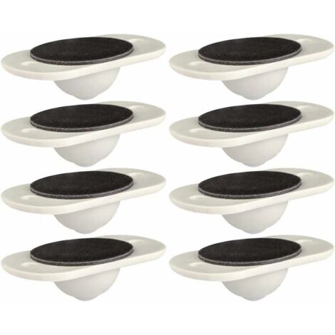 Roulettes pivotantes auto-adhésives, mini roulettes mignonnes Roulettes pivotantes en plastique solide Roulettes de meubles à 360 ° 8 pièces