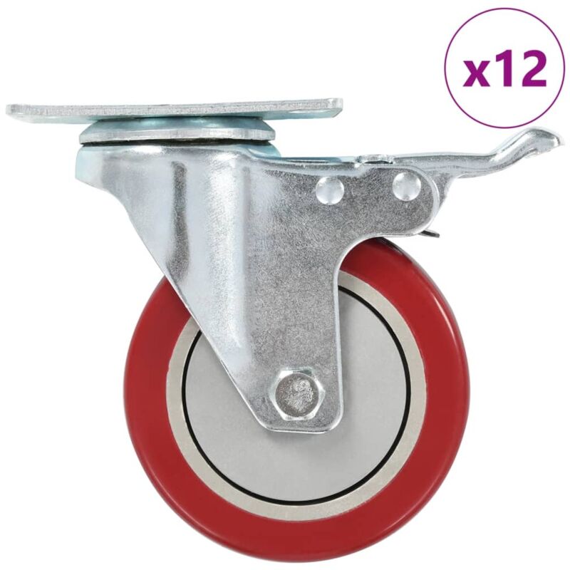Vidaxl - Roulettes pivotantes 12 pcs 100 mm