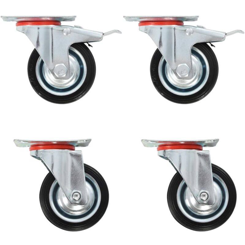 Vidaxl - Roulettes pivotantes 4 pcs 75 mm