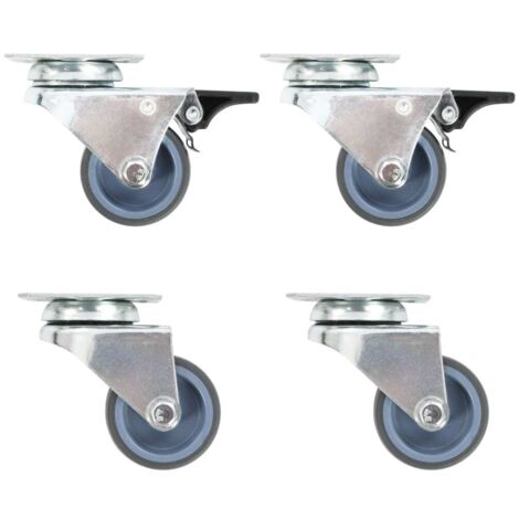 Roulettes pivotantes doubles 4 pcs 50 mm vidaXL707681