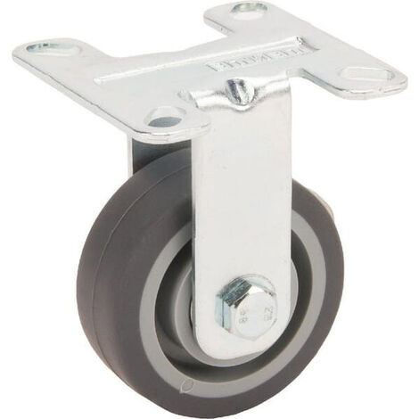 Roulettes pivotantes en acier galvanisé à platine de fixation TENTE 2478PJP050P41