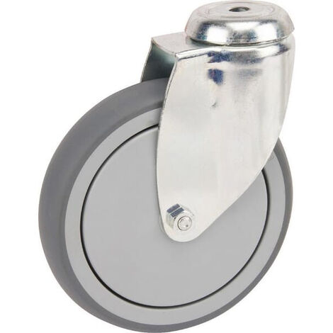 Roulettes pivotantes en acier galvanisé à trou de fixation TENTE 2470PJP150P3011