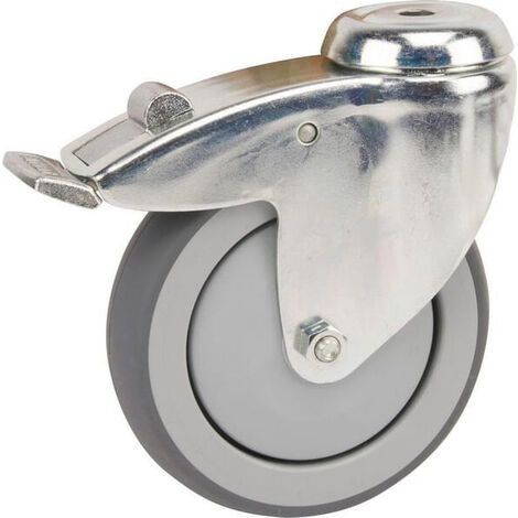 Roulettes pivotantes en acier galvanisé à trou de fixation TENTE 2475PJP050P3011