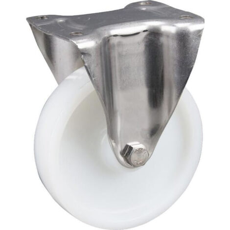 Roulettes pivotantes en acier inoxydable à bandage en matière synthétique TENTE 8478UOO160P63