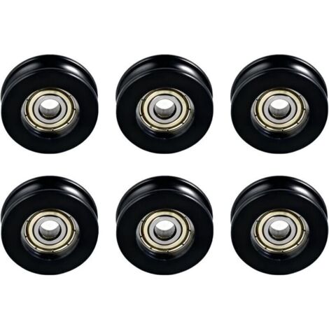 Roulettes Porte Coulissante 5×20×7mm - 6 Pièces Roulements de Rechange Haute Qualité pour Portes Moustiquaires, Douche, Stores, Tiroirs et Portes en Aluminium