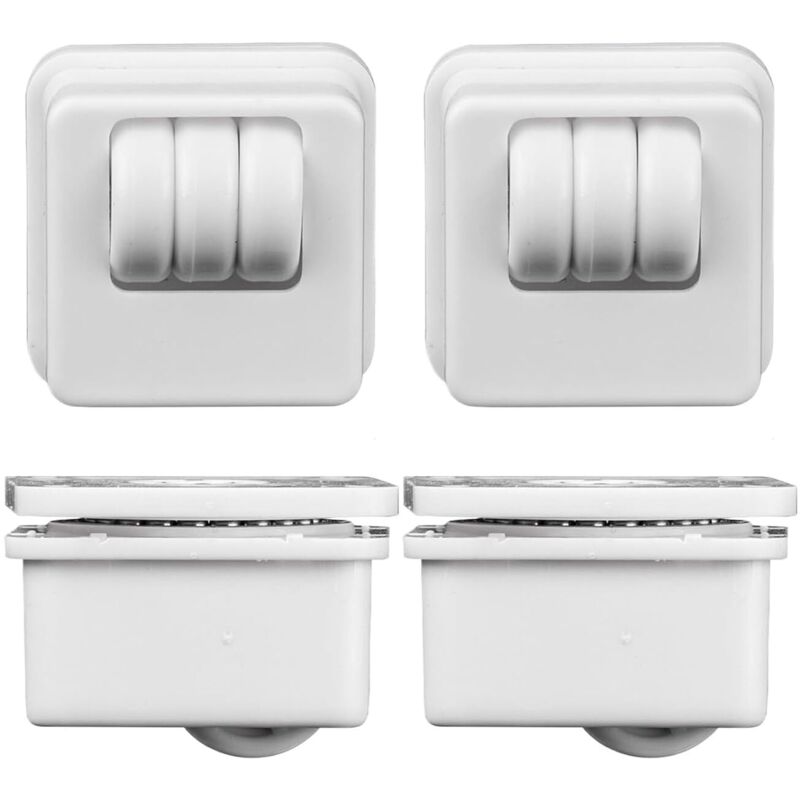 Roulettes pour meubles， 4 roulettes robustes pour un déplacement fluide, avec freins silencieux. Roulettes fiables pour chaises, adaptées aux