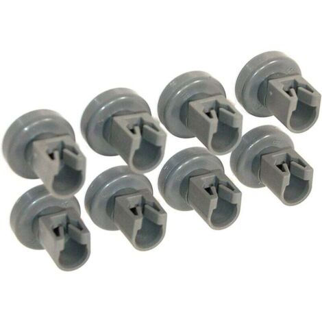 Roulettes pour panier supérieur Ulisem pour lave-vaisselle – Compatibles avec Privileg, Faure, AEG, Electrolux, Zanussi, Ikea… Jeu complet de 8 roulettes (25 mm)
