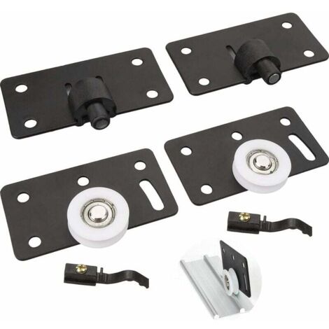Roulettes silencieuses pour portes coulissantes, en nylon et alliage métallique – réglables en hauteur, diamètre 30 mm, adaptées aux armoires, portes et fenêtres