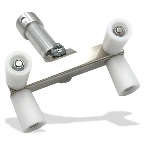 Rouleur d'angle extérieur 278155 – Outil du plaquiste pour angles verticaux et horizontaux – Compatible avec manche M10 – Adaptateur pour perches EDMA
