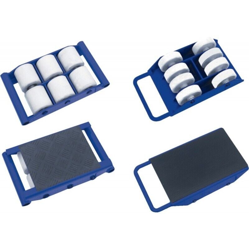 Rouleur de transport 2 tonnes kFW02 avec 8 rouleaux Nylon