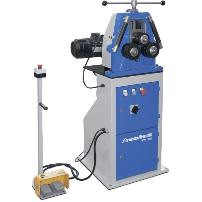 Metallkraft - Cintreuse à 3 galets électrique avec 2 galets motorisés positionnement horizontal vertical 1,1 kW 400V PRM10E 3X400V