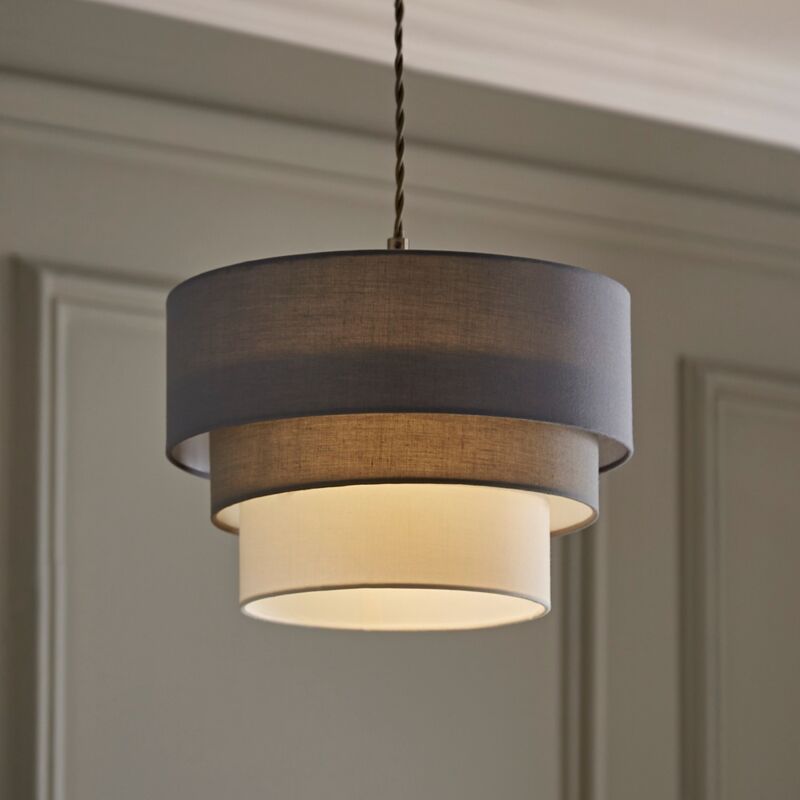 grey and white light shade