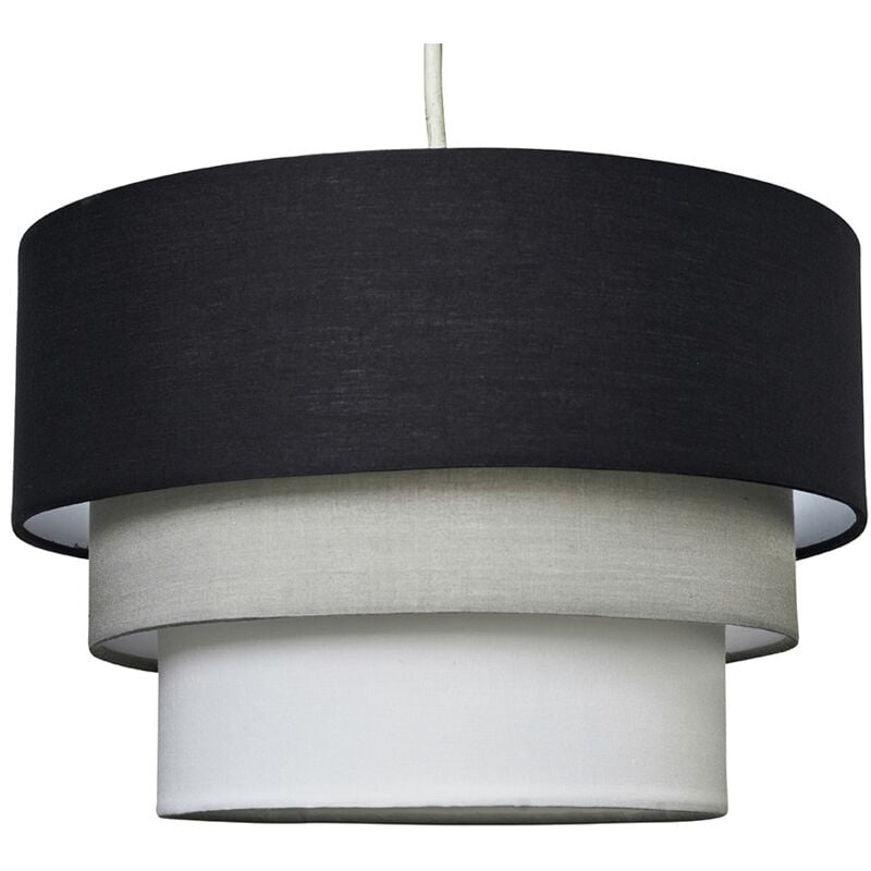 Black Round Fabric Shade 3 Light Crystal Pendant Chandelier Black Round Fabric Shade 3 Light Crystal Pendant Chandelier