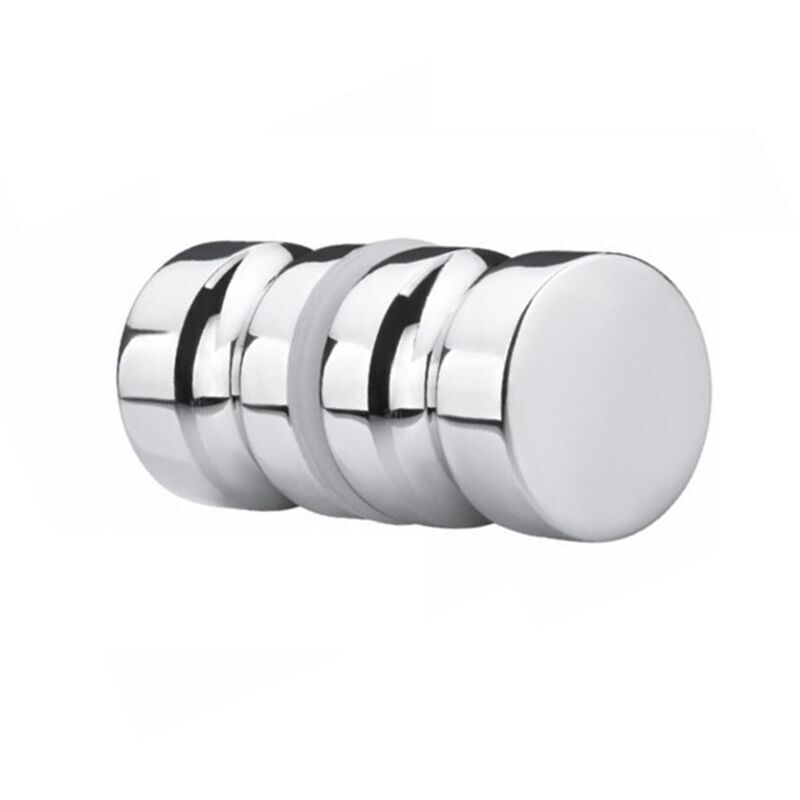 Round Aluminum Alloy Shower Door Knob/Handle for Bathroom, Glass Door, Sliding Door