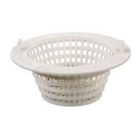 Round basket for above-ground pool skimmer - Diameter 16 cm - White