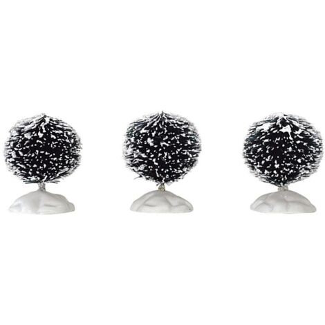 Round Bristle Tree, Mini, Set Of 3 - LEMAX COD 14006