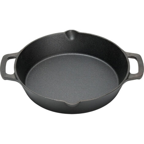 Round Cast Iron Skillet with Handles