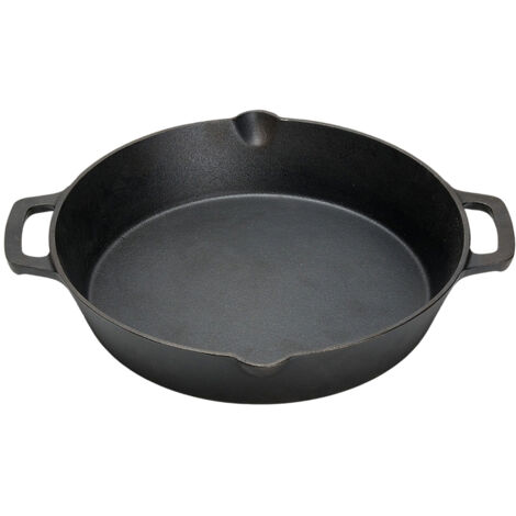 Round Cast Iron Skillet with Handles