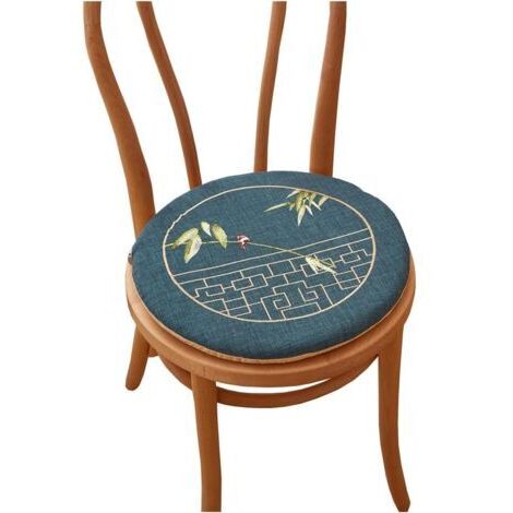 Round Chair Cushion 35cm/40cm/45cm Washable Kitchen Chair Cushion Removable Cover Dining Room Chair Cushion (3.16inch/40cm)