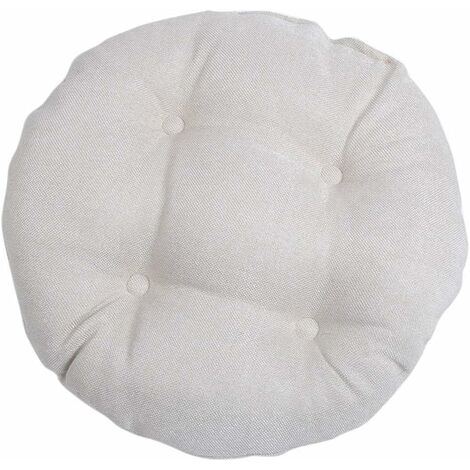 Round Chair Cushion Chair Pad for Home Office Garden Decorative Cushion for Terrace Tatami Seat Indoor Outdoor Beige L,45 x 45cm