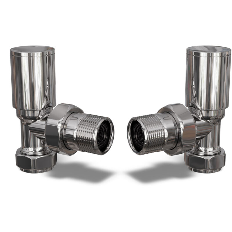 Image of Round - Chrome Radiator Valve Angled&hellip;