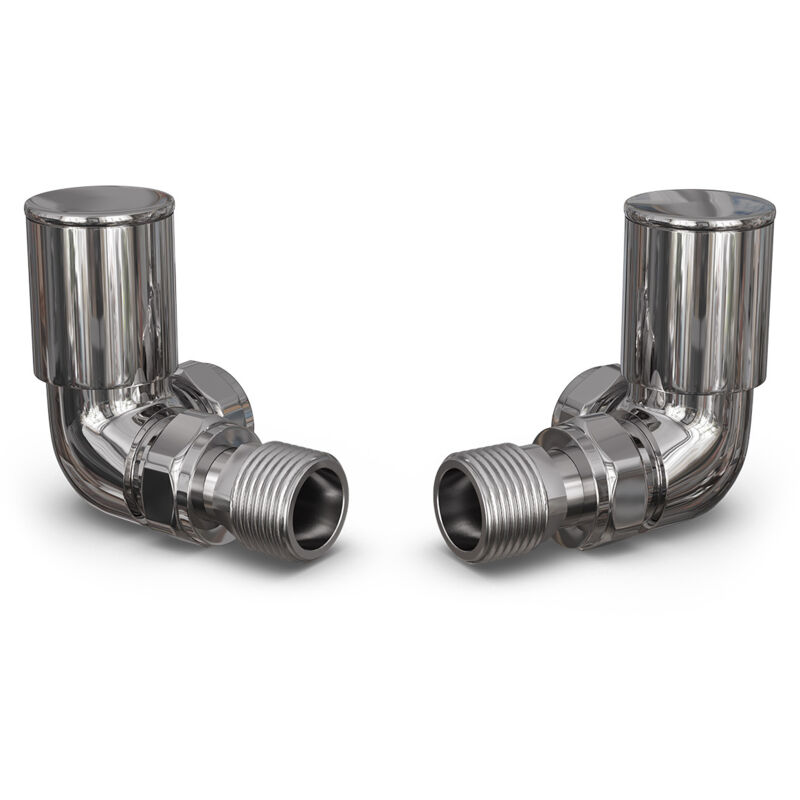 Image of Round Chrome Radiator Valve Corner Polished&hellip;