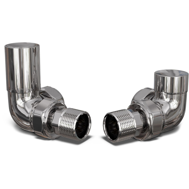 Image of Round - Chrome Radiator Valve Corner&hellip;