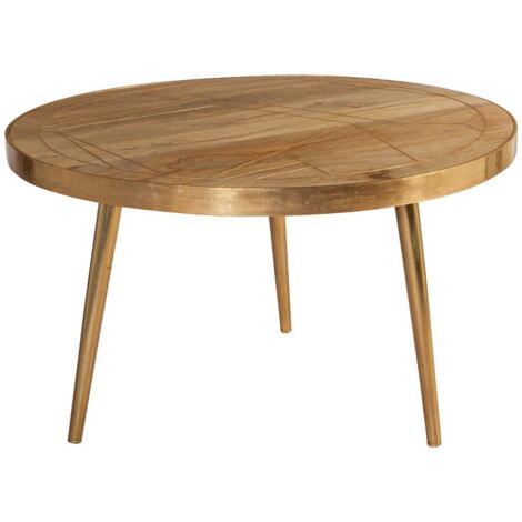 Round Coffee Table Dallas Light Mango