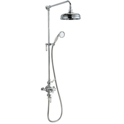 Round Concealed Thermostatic Shower Valve With Bottom Outlet