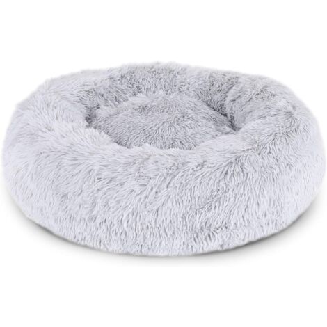 Round Dog Basket, Cat Cushion, Donut Basket Ø 50 cm (M) Light Grey