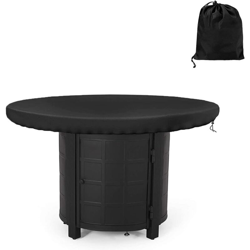 Image of Round Fireplace Cover, Waterproof, UV Protection&hellip;