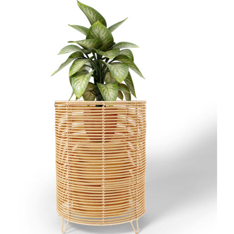 Round Floor Planter - Boho Style - 56 CM - Laers Natural