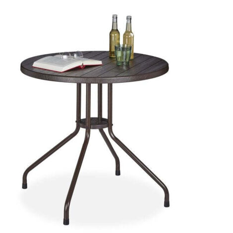 Round garden table