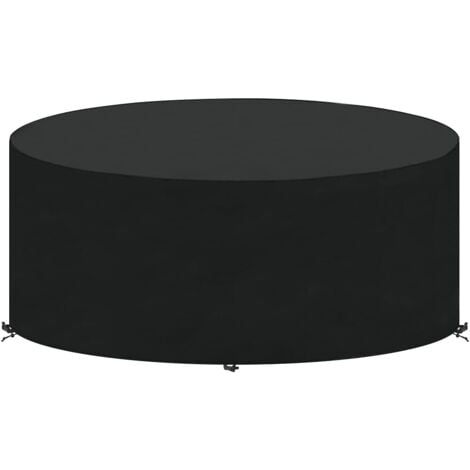 Round Garden Table Cover Outdoor Garden Furniture Cover Waterproof Garden Table Cover Protective Cover for Round Garden Furniture, 204x60cm