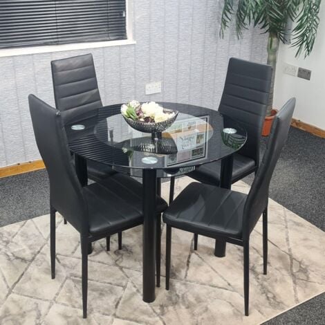 4 seater glass online dining table price