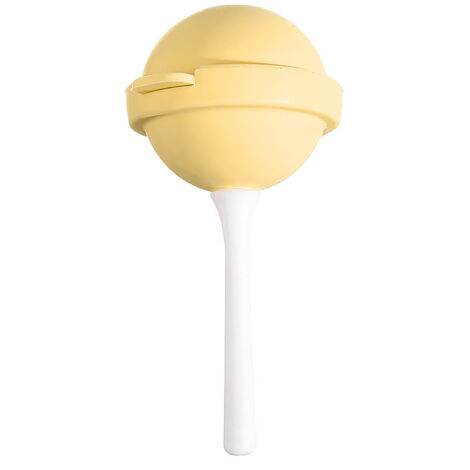 Round Ice Cream Mould Heat Resistant Reusable Silicone Small DIY Lollipop Ice Mould for Kids Home Yellow