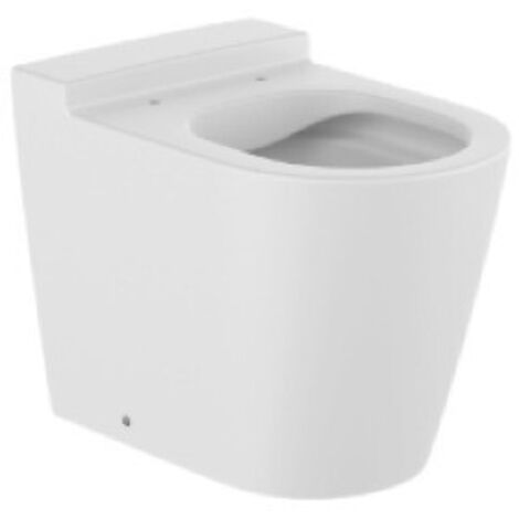 ROUND INSPIRA - ROCA Cuvette murale sans rebord avec double sortie Couleur : blanc mat