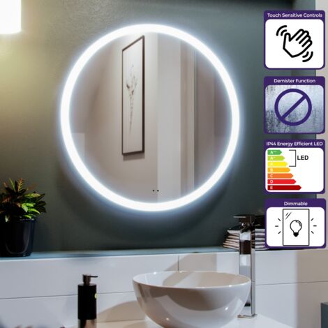 Round LED 600 x 600mm Bathroom Motion Sensor Mirror