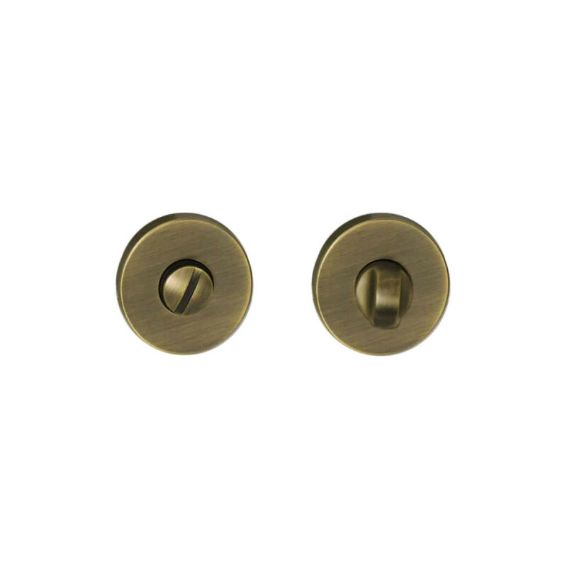 E-b - Pair of round rosettes for Sol model door - Condemnation - Bronze